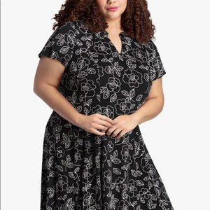 Signature by Robby Lee Dallas Floral Dress